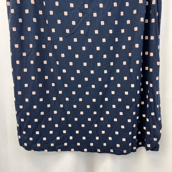 Ann Taylor Loft Sleeveless Geometric Print Top Navy/Pink Size Small - Picture 4 of 8